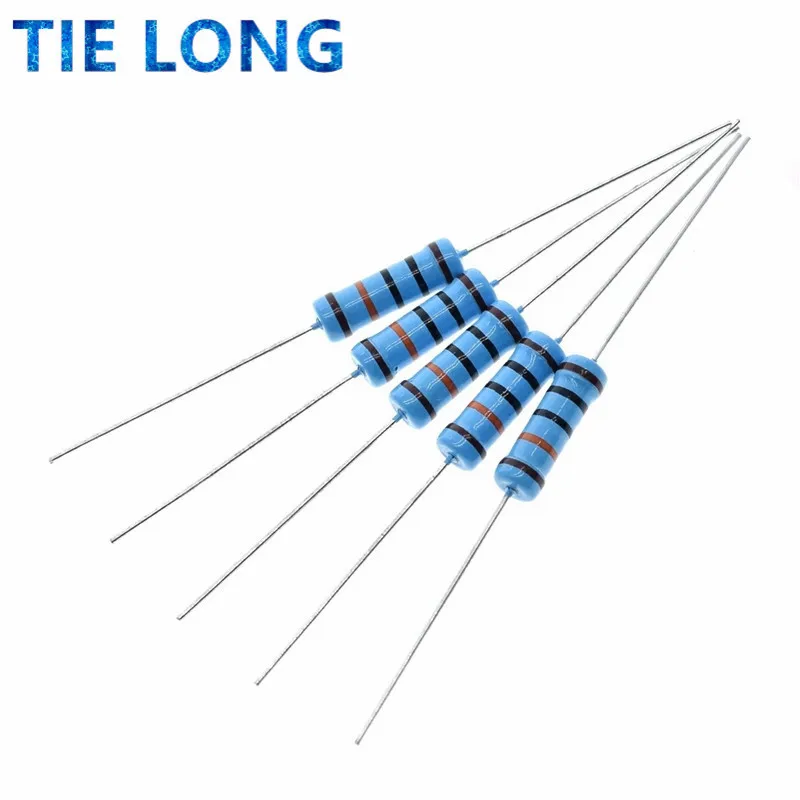 

20pcs 2W Metal film resistor 1% 1R ~ 1M 2.2R 4.7R 10R 22R 47R 100R 220R 470R 1K 10K 100K 2.2 4.7 10 22 47 100 220 470 ohm