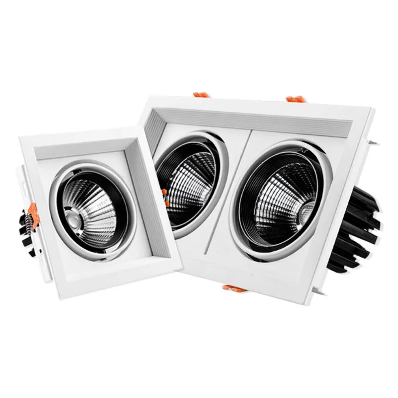 Square Recessed Dimmable COB LED Downlights 10W 20W 30W Ceiling Spot Lights AC85-265V Lamps Indoor Lighting | Лампы и освещение