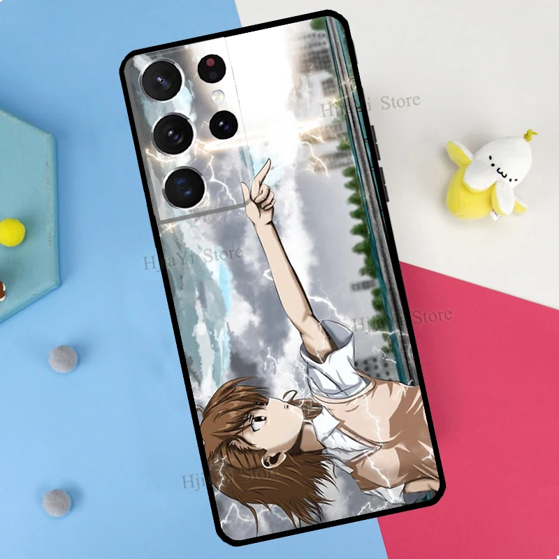 Чехол для телефона Misaka Mikoto для Samsung Galaxy S23 S22 Ultra Note 20 10 S8 S9 S10 Plus S20 FE S21 Cover on.