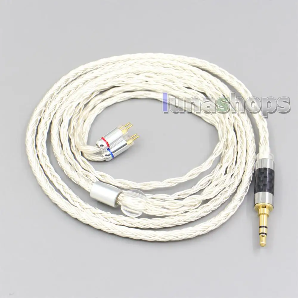 LN007219 16 Core OCC посеребренный кабель для наушников 0 78 мм BA Custom Westone W4r UM3X UM3RC JH13 High Step |