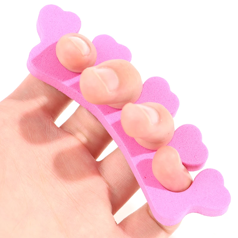 

50/100pcs Pack Nail Art Toes Separators Fingers Random Color Soft Sponge UV Gel Polish Beauty Manicure Pedicure Tools