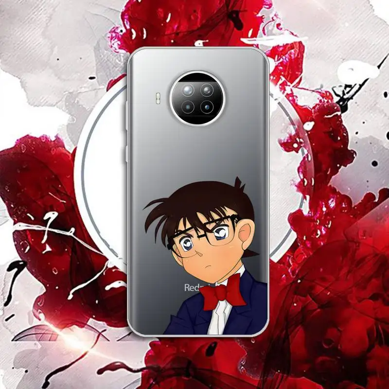 

Detective Conan Phone Case Transparent for Xiaomi mi Redmi note 10 t 8 9 pro lite 11 Samsung S 8 9 10 20