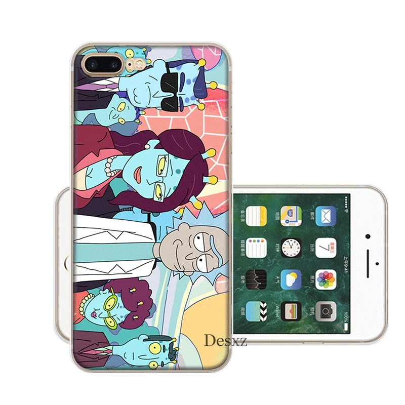 Чехол для мобильного телефона iPhone 11 Pro X XR XS Max 5 5S SE 6 6S 7 8 Plus жесткий чехол Rick Y Morty