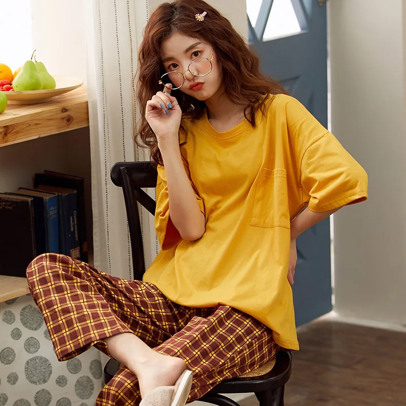 Женская пижама сексуальная летняя повседневная домашняя одежда с коротким