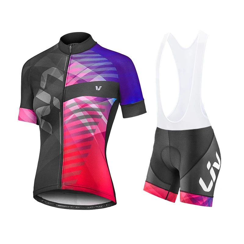 

2021 Liv Cycling Pro Team Jersey Bike Wear Short Sleeve Set MTB Jersey Women Quick Dry Bicycle Cloting Ropa Maillot Ciclismo