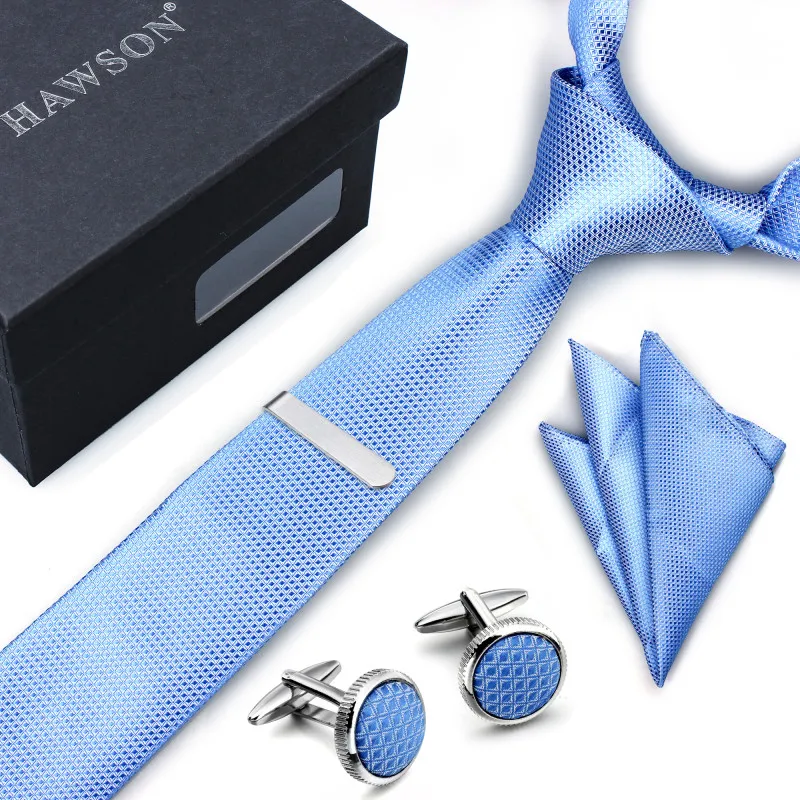 Набор мужских зажимов для галстука HAWSON запонки планка рубашки|Мужские галстуки и