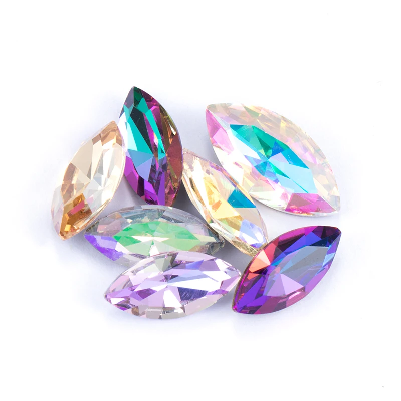 Красочные блестящие Кристаллы K9 стразы ювелирные изделия крафтовое ремесло клей