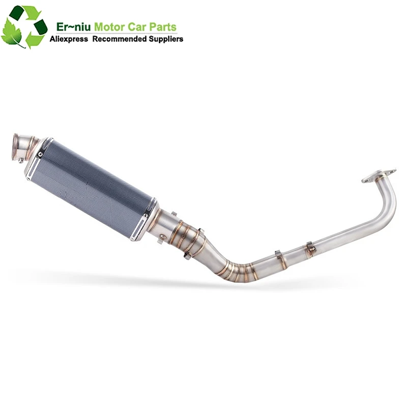 Полная система выхлопа без шнуровки для YAMAHA NVX125 NVX155 NVX 125 155 Aerox155 Передняя