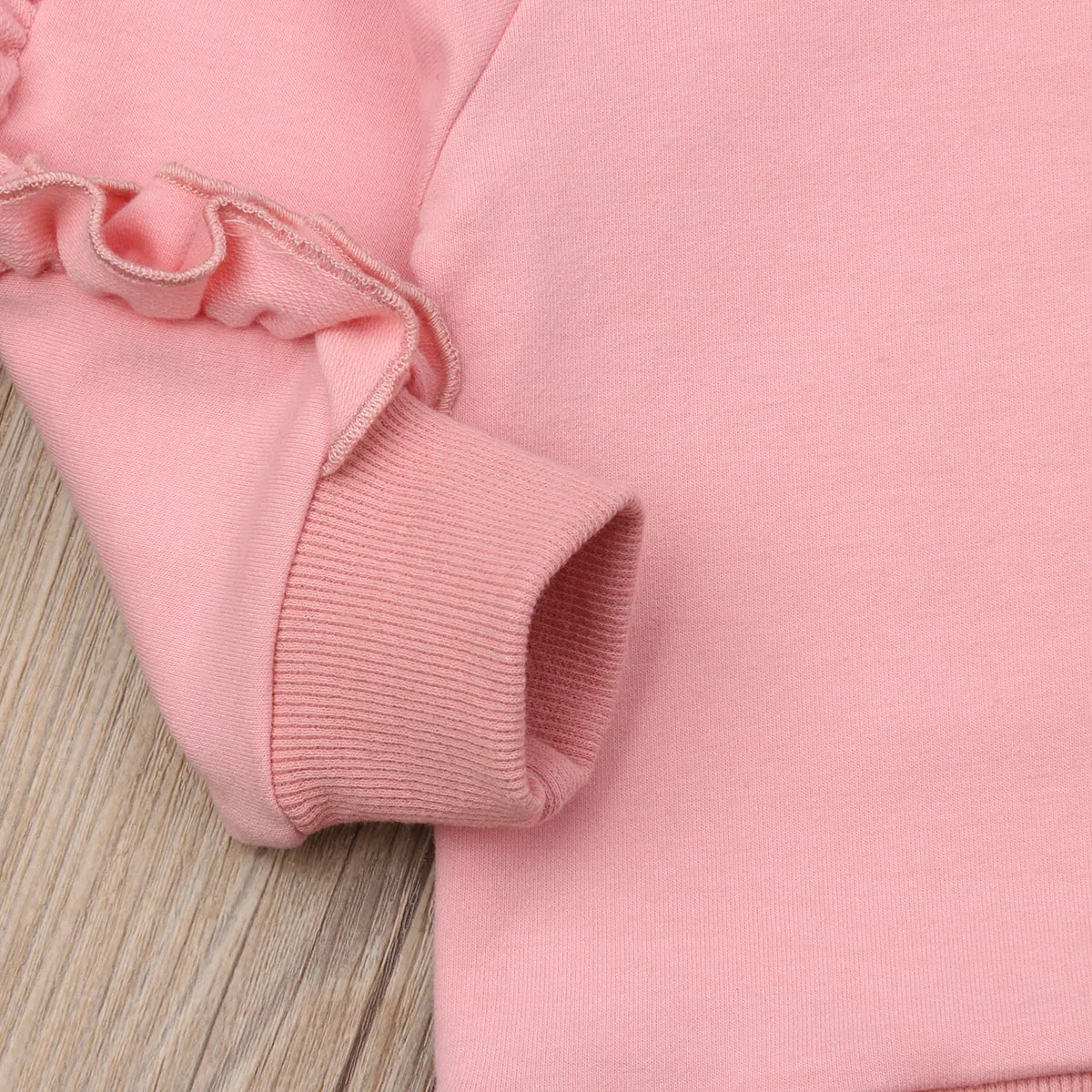 Новинка весенне-осенняя одежда для маленьких девочек розовые топы с длинными