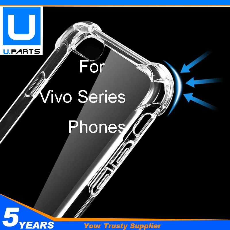 ДЛЯ Vivo X9s + Plus X9 Xplay6 V5 V5Plus X20 V7Plus Мягкий ТПУ бампер угловая воздушная подушка
