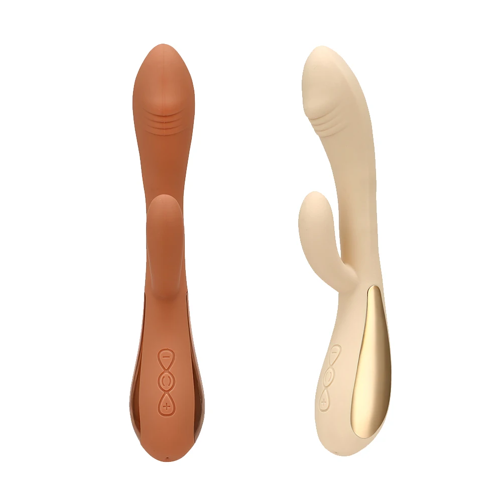 Фаллоимитатор для точки G Вибратор Кролик женщин 10 скоростей двойная вибрация