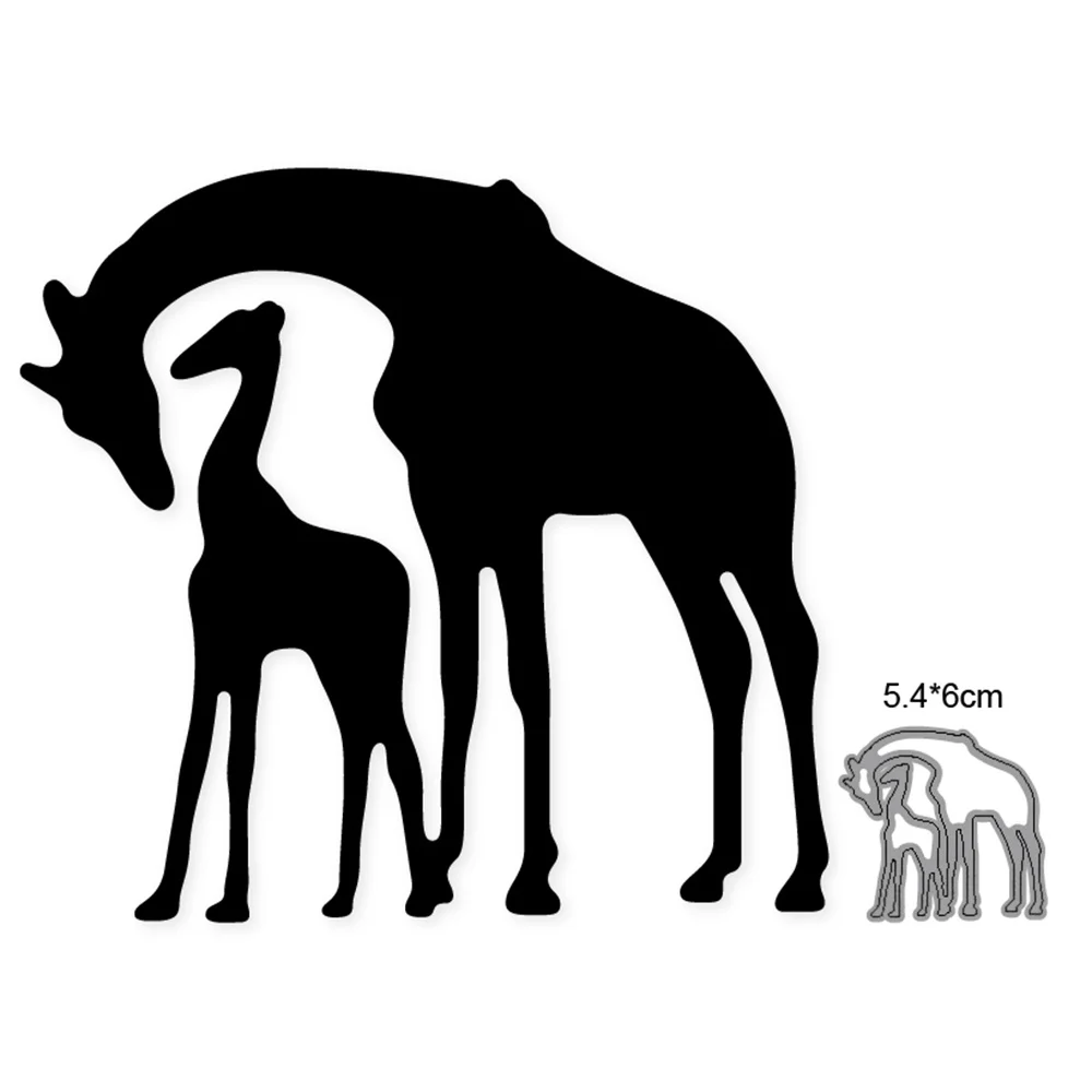 

Cutting dies Animals Giraffe Deer metal cutting dies cut die mold Scrapbook paper craft knife mould blade punch stencils dies