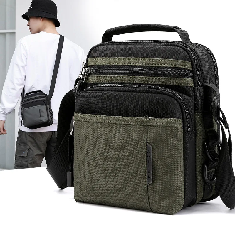 Weysfor Fashion Shoulder Bag Outdoor Single-Shoulder Cross-Body Outdoor Mobile Phone Handbag Unisex Soft Travel Bag Leisure Bag