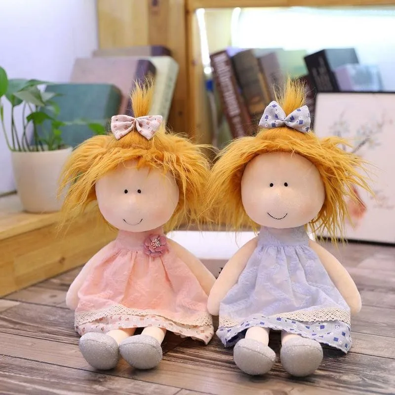 

35cm Cute Cartoon Little Girl Stuffed Plush Dolls Fashion Skirt Doll Kids Girls Toys Children Birthday Christmas Gifts