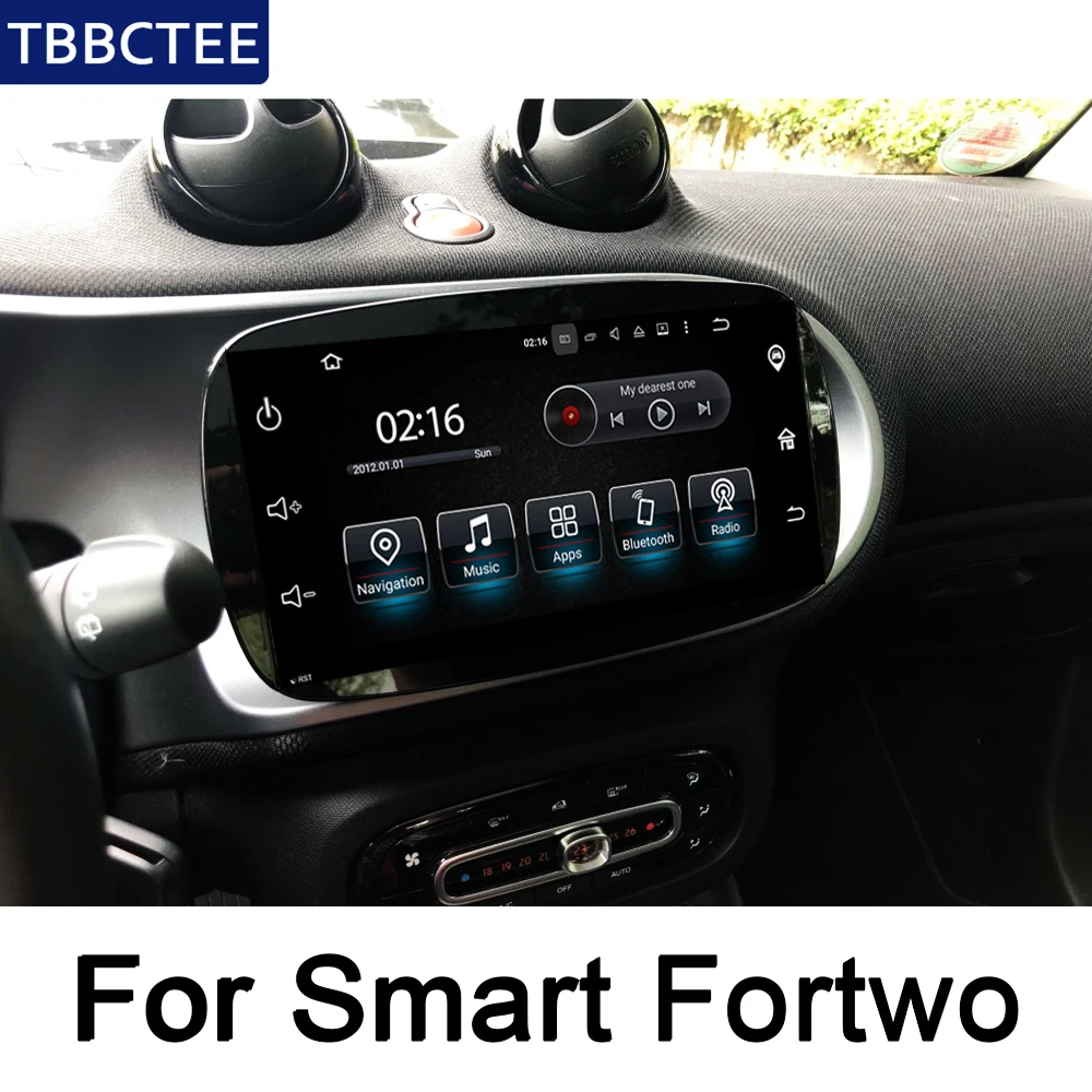 For Benz Smart Fortwo A53 C453~ NTG Android IPS car player original Style Autoradio gps navi Bluetooth WiFi HD Screen