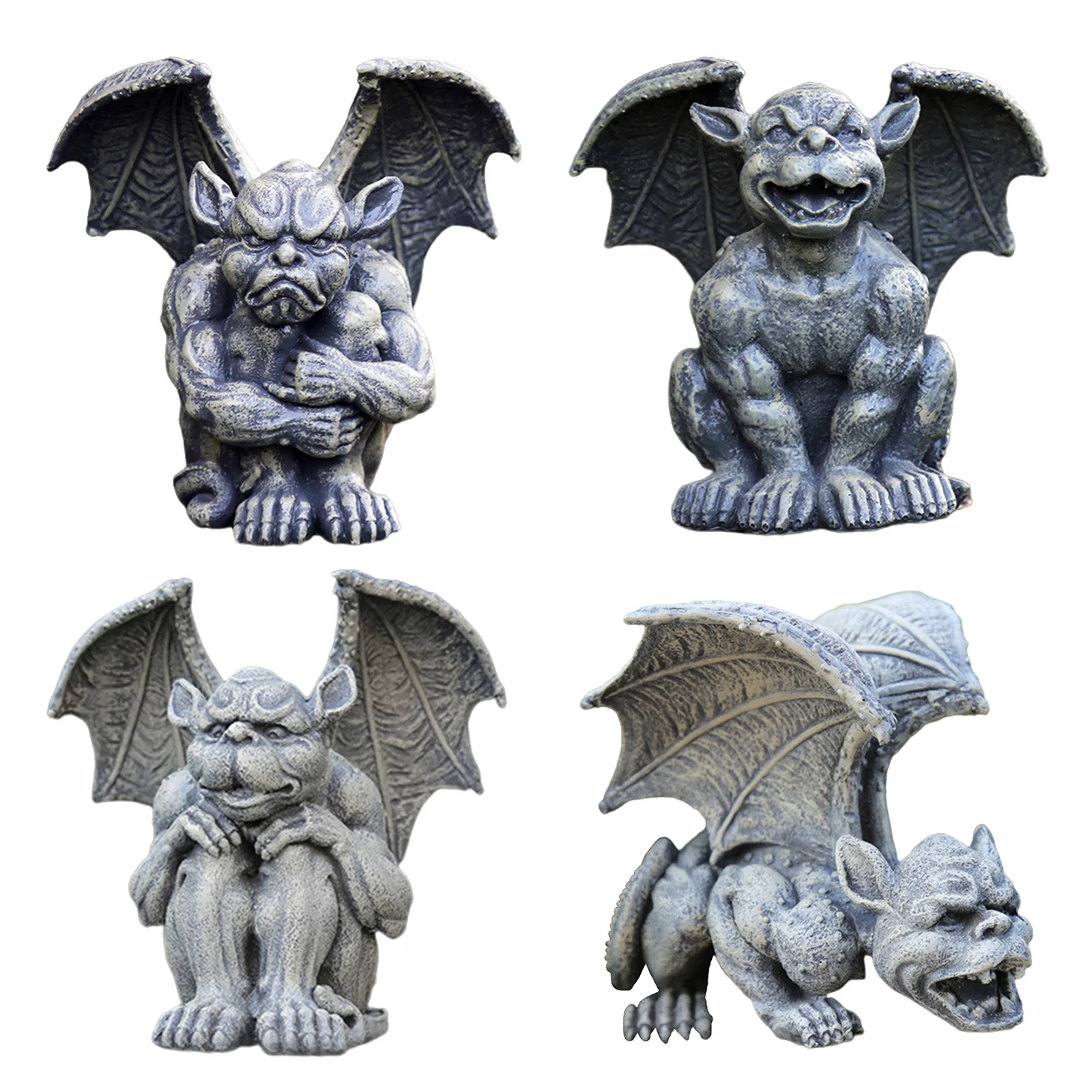 

Статуэтка из смолы Gargoyle садовые скульптуры Статуэтка Средневековая готическая внутренняя наружная двор Патио газон Декор Статуэтка украш...