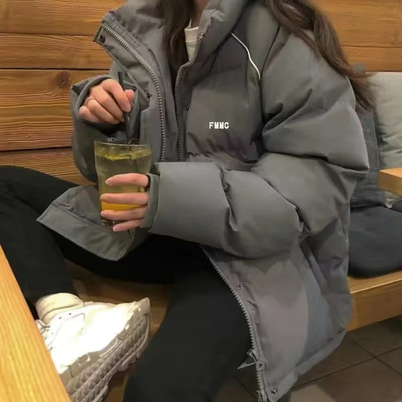 Женская парка 2021 модная базовая хлопковая пуховая куртка зимняя мягкая и толстая