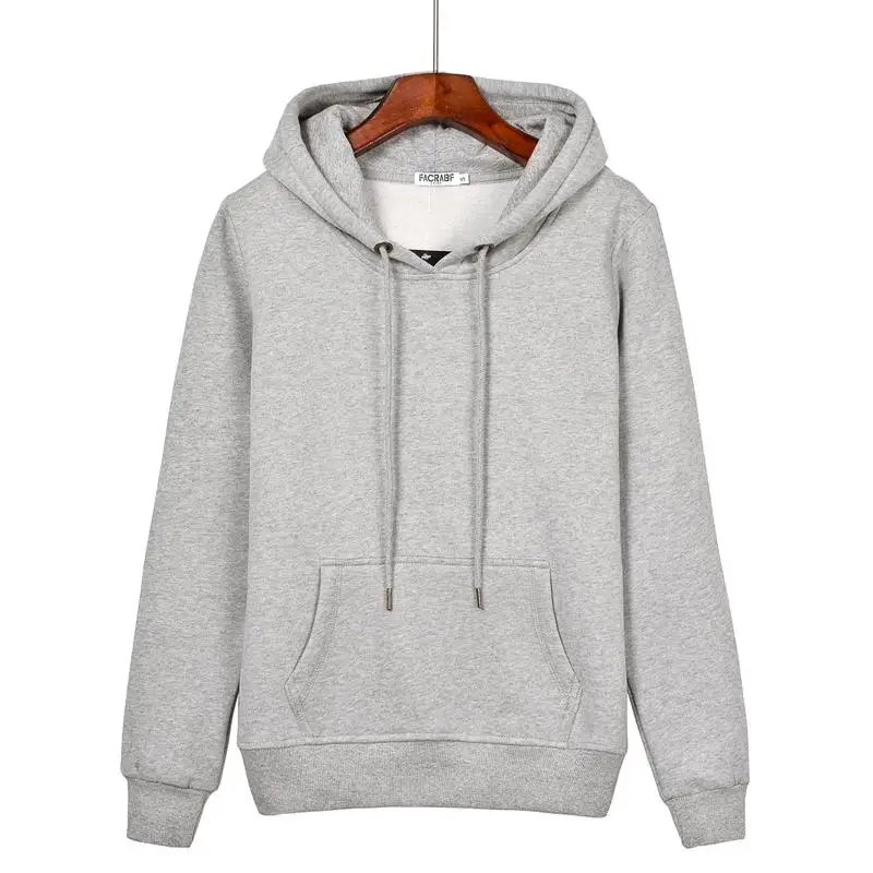 

Fashion Women's long sleeve hooded sweatshirts casual cotton solid color womens hoodies Autumn winter fleece thick lady coats