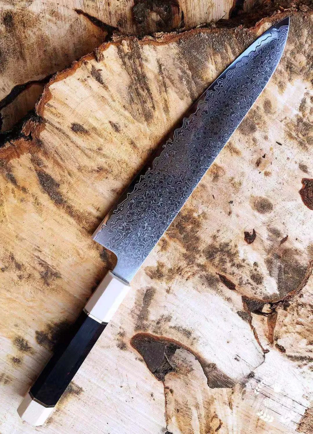 Дамасская сталь VG10 нож шеф-повара Gyuto инструмент для приготовления пищи meet Тесак японские кухонные ножи Набор черное дерево ручка острые