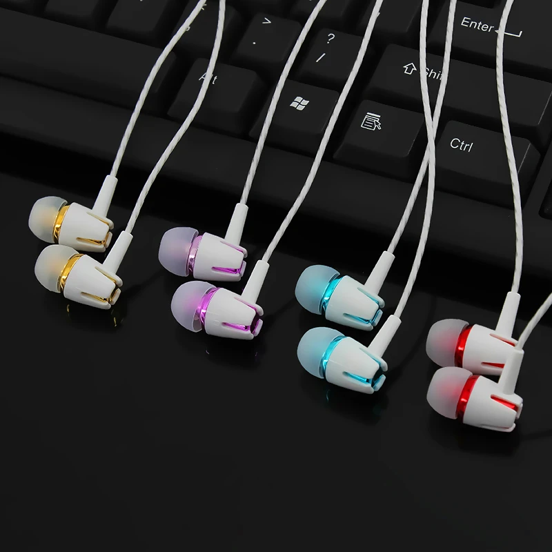 HiFi красочные наушники вкладыши стереонаушники проводные музыкальные Спортивная