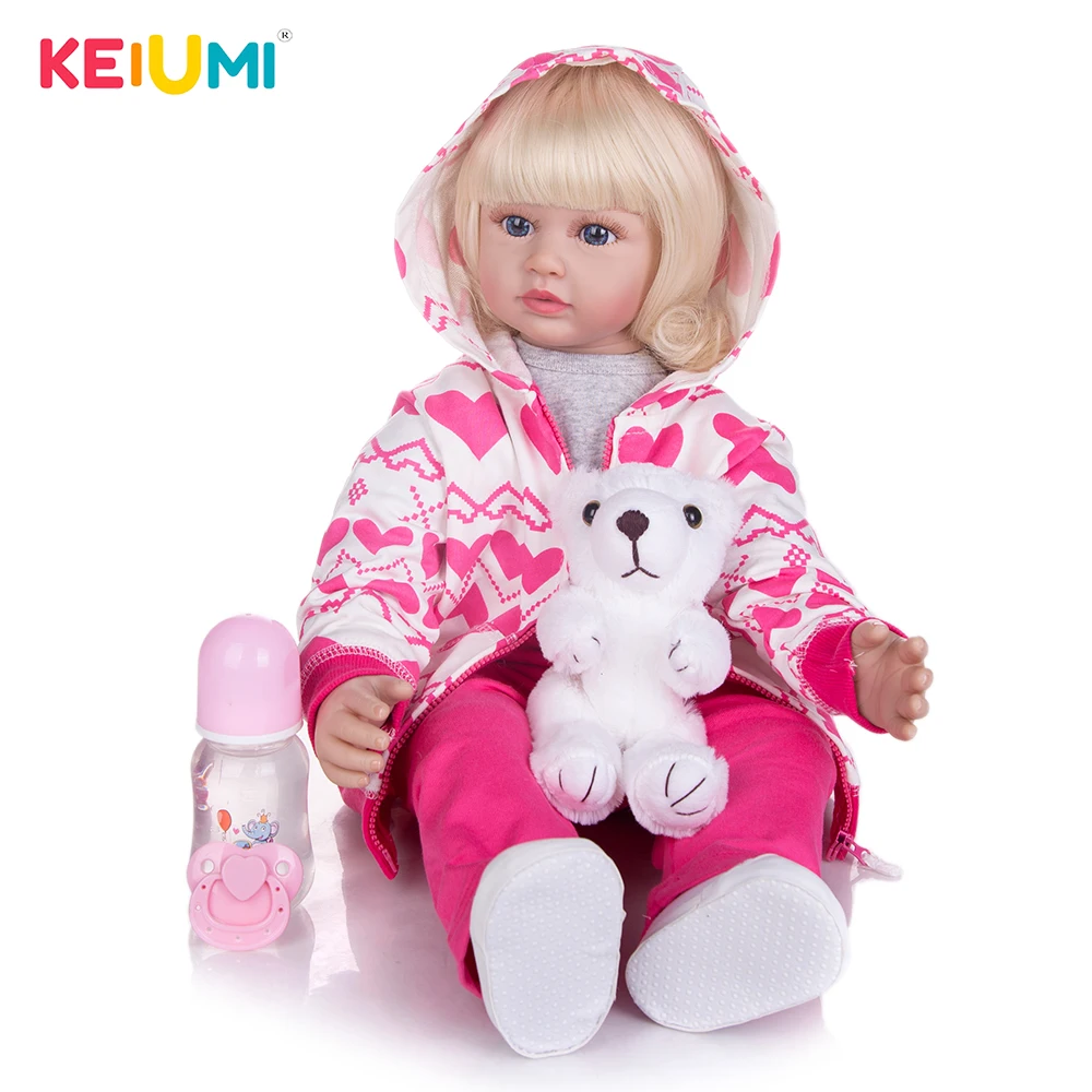 KEIUMI новый дизайн модные куклы Reborns для малышей 60 см Милая принцесса детские Reborn