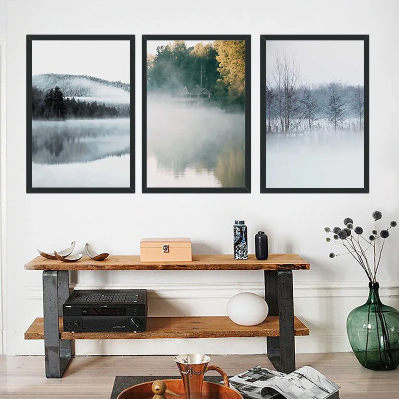 Новые простые настенные картины в китайском стиле Безрамная картина ядро для