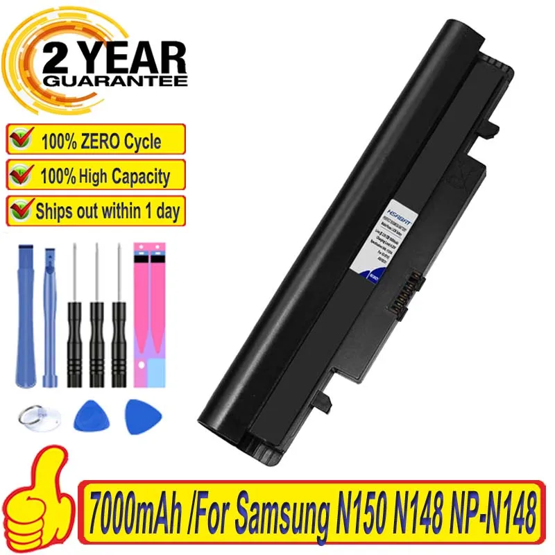 Аккумулятор 100% мА · ч для Samsung N150 N148 серии 7000 NP-N148 AA-PB2VC3B NP-N150 NT-N148 E AA-PB2VC6B |