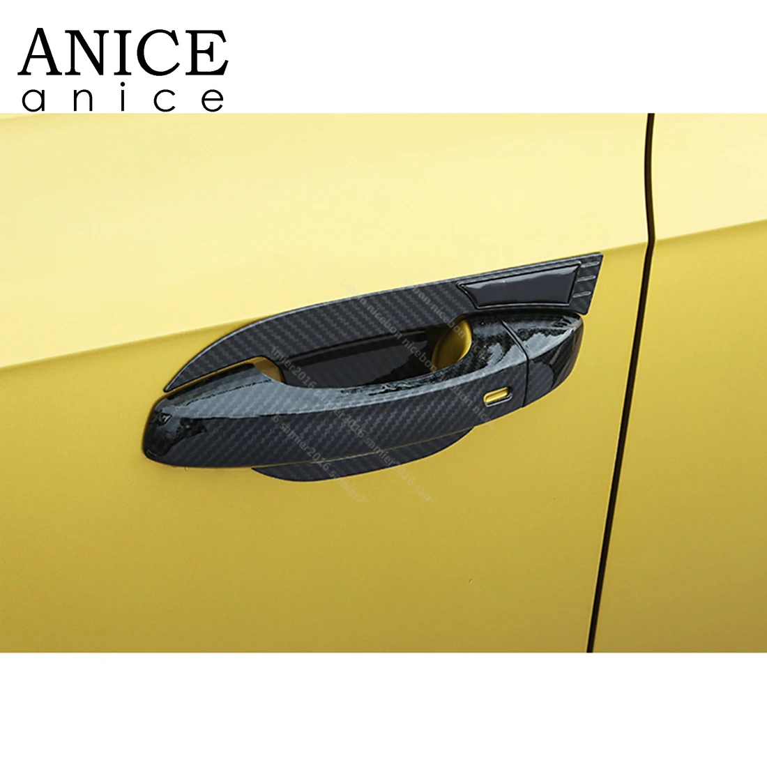 Наружная дверная ручка из углеродного волокна отделка чаши подходит для Volkswagen