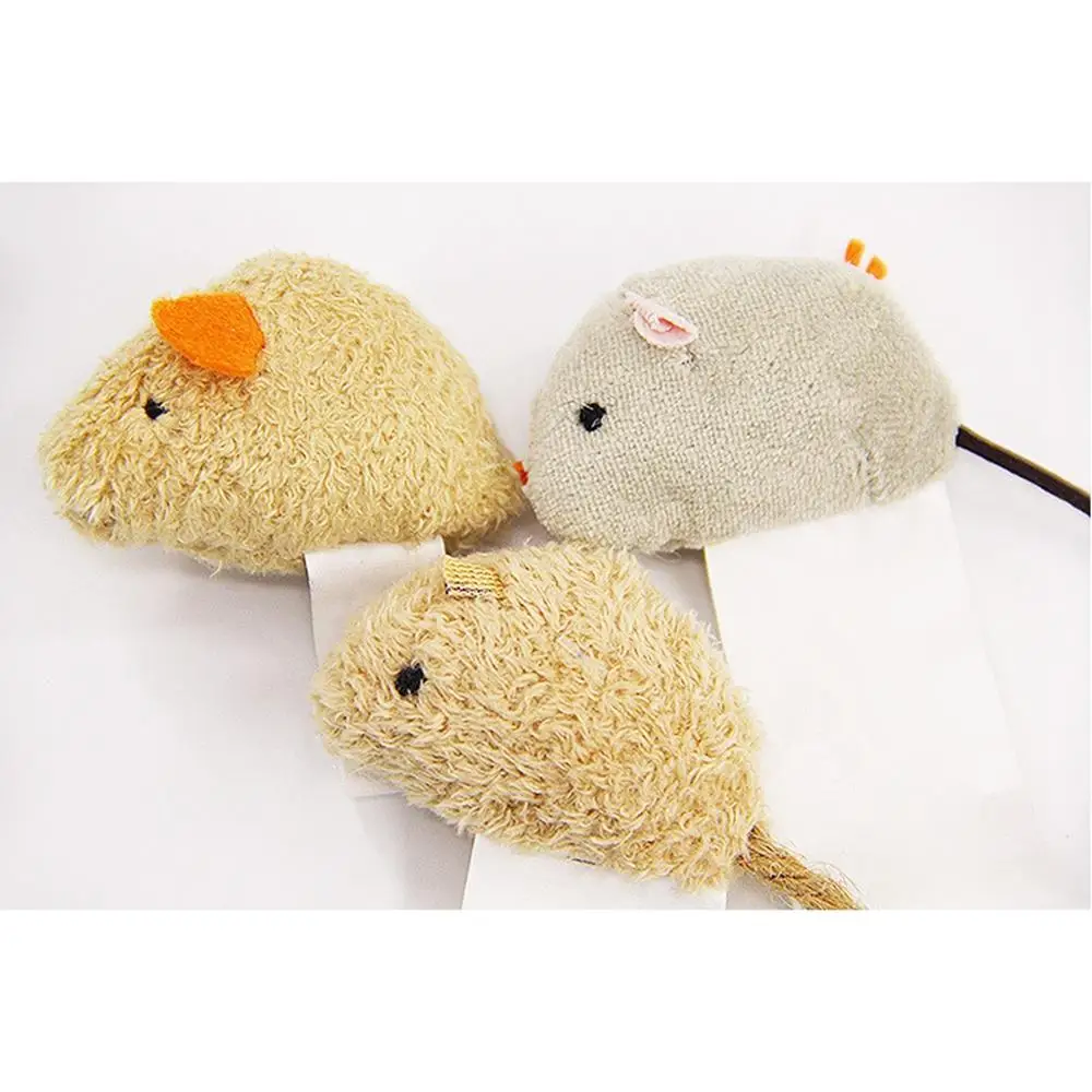 3 Pcs/lot Pet Interactive Bite Resistant Scratch Plush Sim Mice Toy Teaser Cat Toys Set Durable For Pets Of All Sizes | Дом и сад