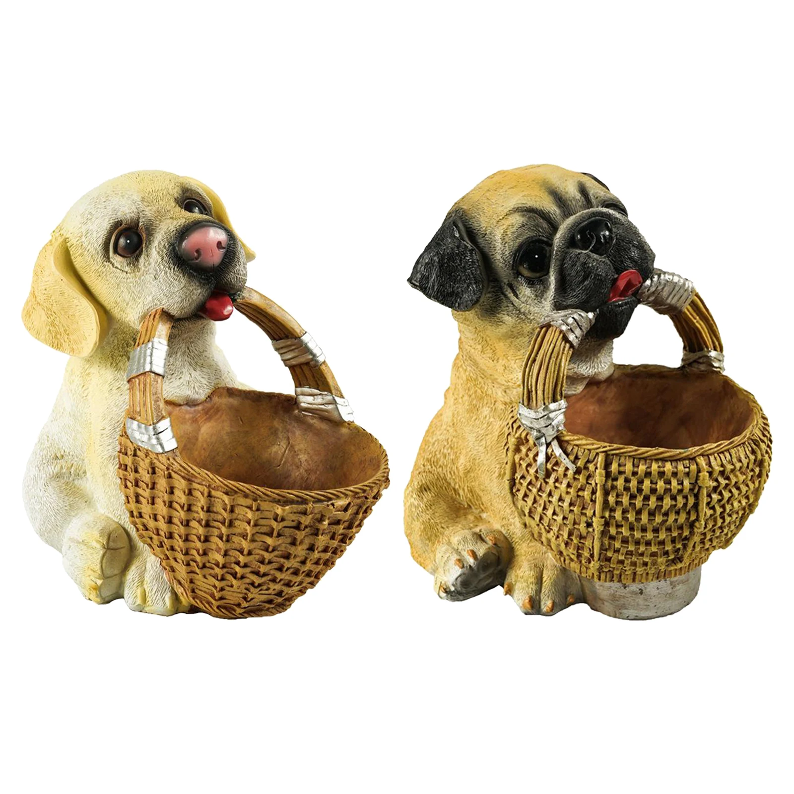 

Resin Fake Dog Storage Tray Sculpture Artware Statue Crafts Decoration