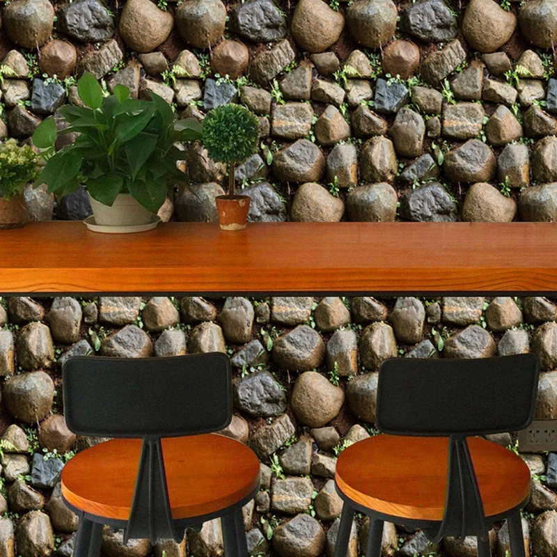 Домашний декор 3D ПВХ древесина настенная бумага кирпич камень самоклеящиеся