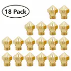 Насадка для 3D-принтера MK10, 18 латунных насадок M7 для экструдера Hotend 0,20,30,40,50,60,8 мм, подходит для нитей 1,0 мм