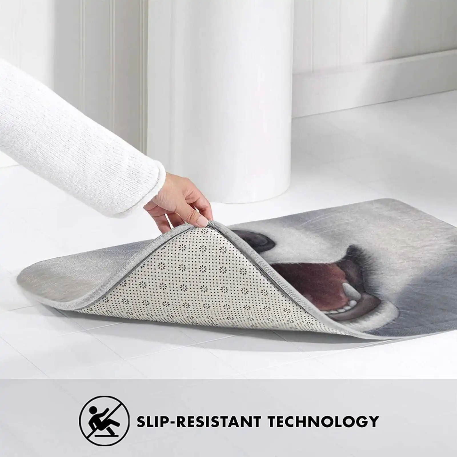 Маска для лица с изображением арктической лисы коврик ног домашний лиса