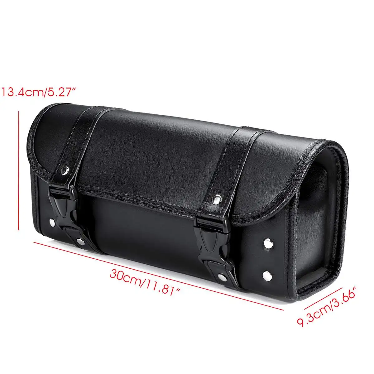 

Universal Motorcycle Front PU Leather Fork Tool Bag Saddlebag Pouch Luggage