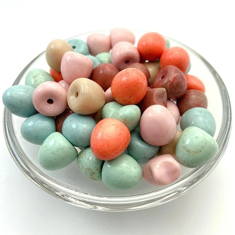 

20pcs/lot Apple Shape Acrylic Beads For Jewelry Making Bracelet Necklace DIY Children's Hair Accessories Acrylic Bead Wholesale