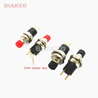 pb05a on off 1a 250v 3a 125v ac dc boutique self locking spst normally open mini push switch 7mm small button with gold plated