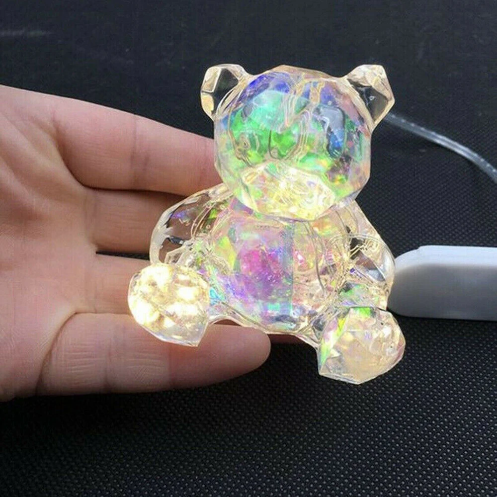 3D силиконовая форма для милого медведя кристаллическая эпоксидная