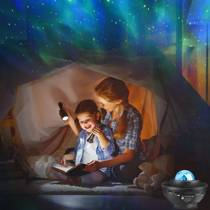 

Colorful Starry Sky Galaxy Projector Blueteeth USB Voice Control Music Player LED Night Light USB Charging Sunset Lamp USB LED