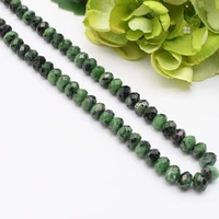 9 10mm natural faceted epidote zoisite stone beads irregular round beads diy necklace bracelet jewelry making 15 free delivery