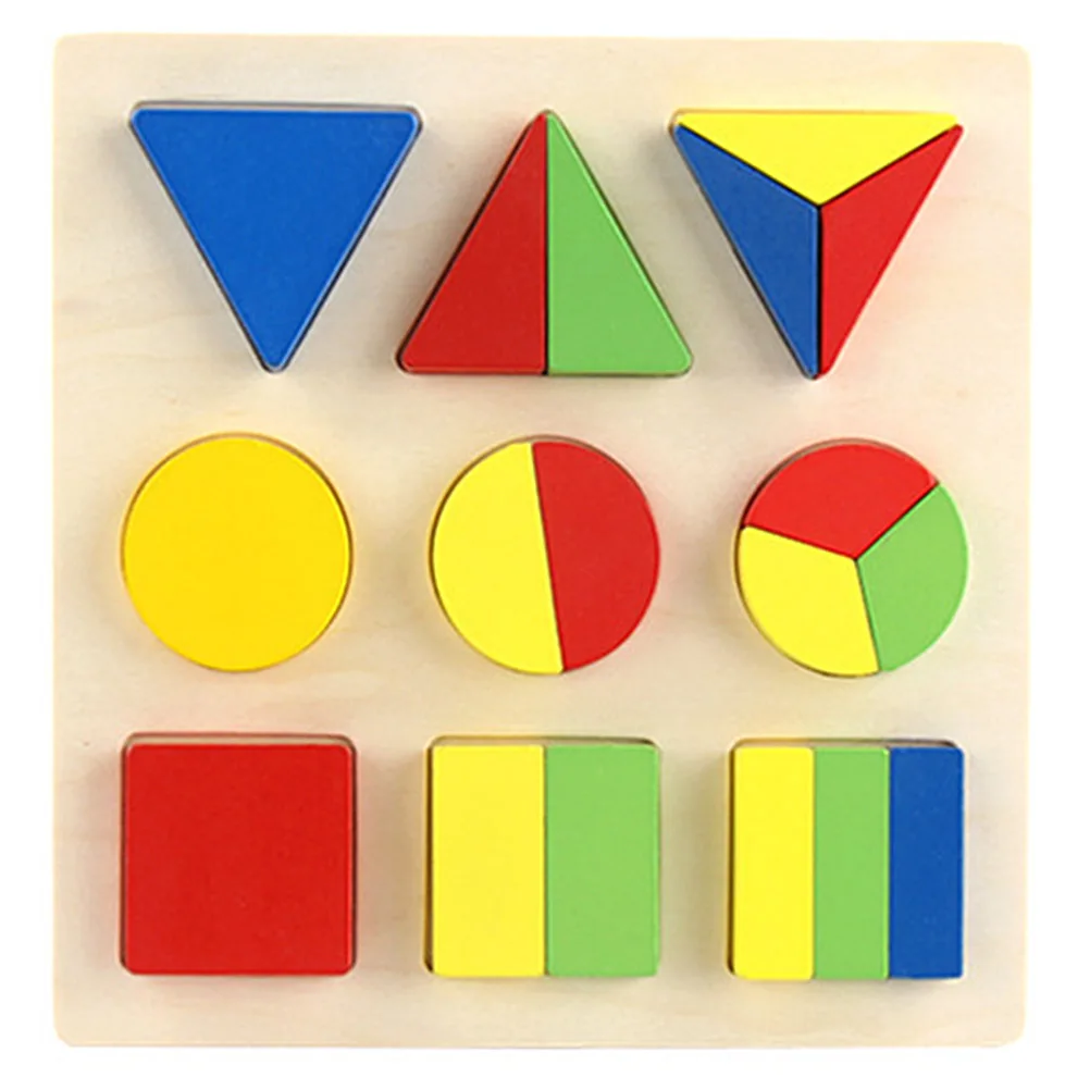 1 комплект для детей малышей деревянные игрушки в виде геометрических фигур