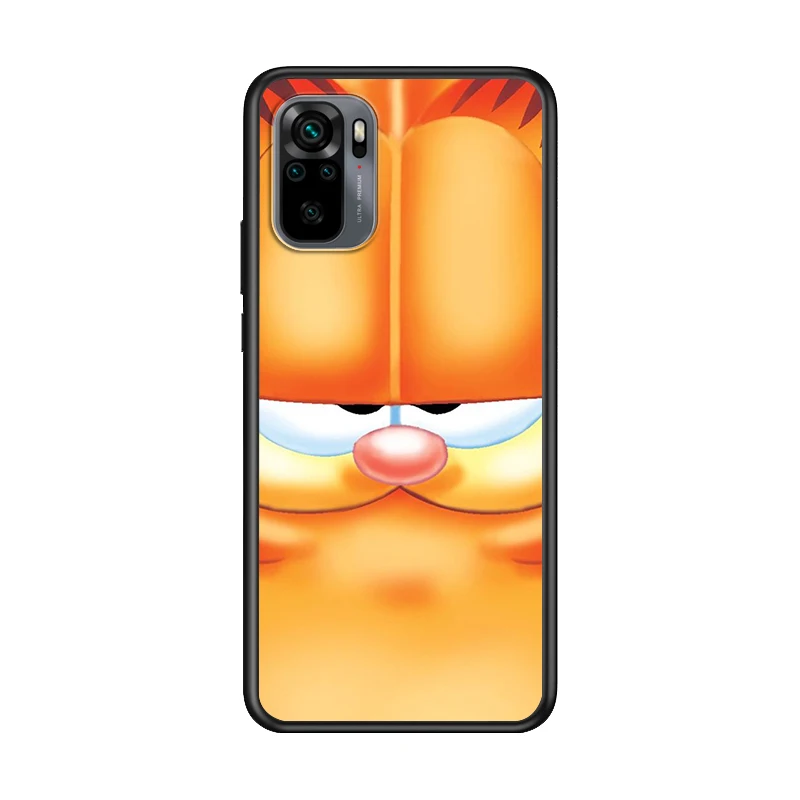 

Garfield Cat for Xiaomi Redmi Note 10 10S 9 9T 9S 9Pro Max 8T 8Pro 8 7 6 5 Pro 5A 4X 4 Soft Black Phone Case