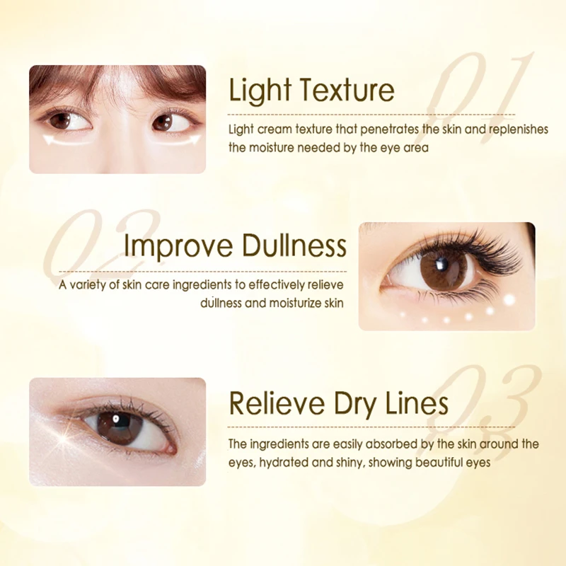 

24K Gold Eye Cream Moisturizing Anti Wrinkle Anti-Aging Eye Essence Remove Dark CircleEye Care Product