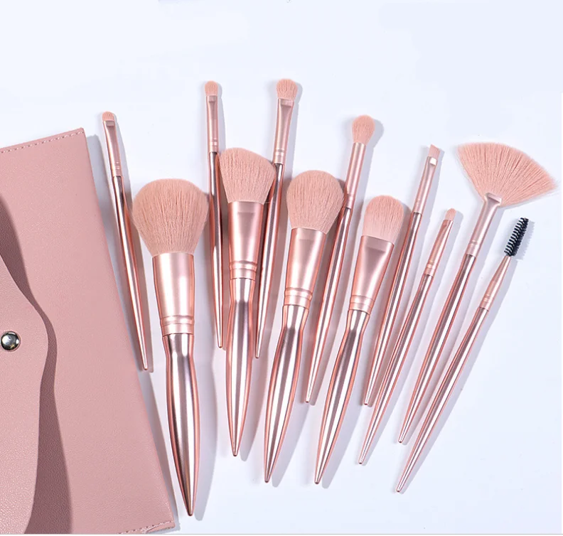 

12pcs Makeup Brush Set Foundation Eyeshadow Blending Loose Powder Eyelash Eyebrown Beauty Cosmetic Make Up Kit Tool maquiagem