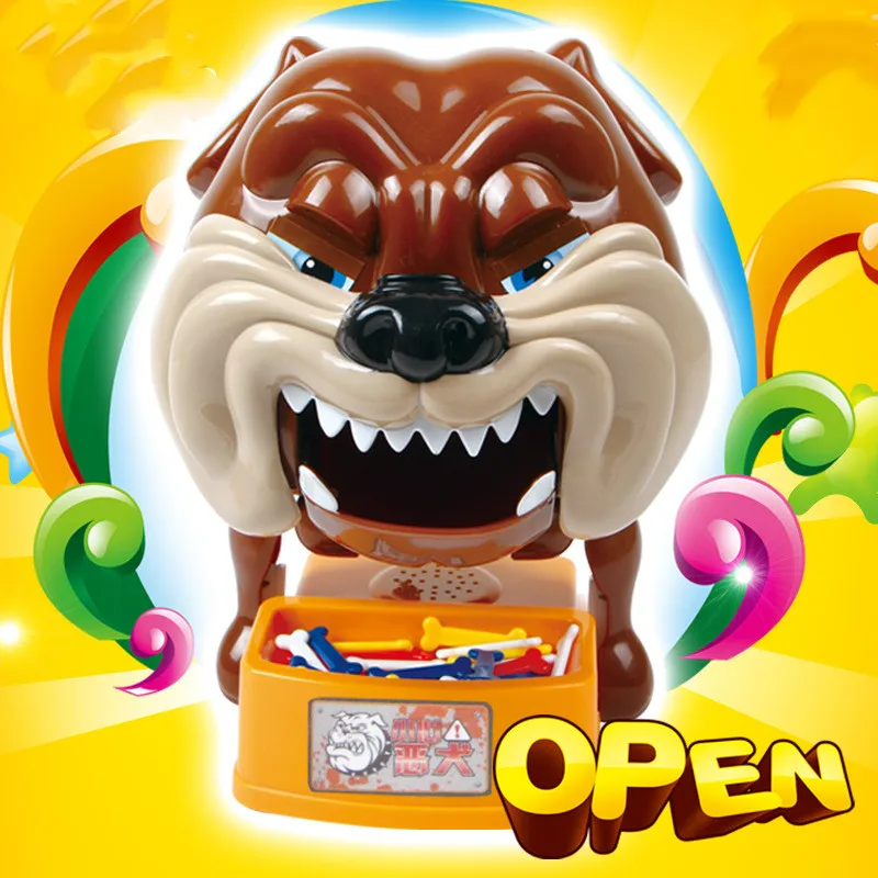 Забавная игра Tricky Toys креативная остерегающаяся порочная собака кусает руку для
