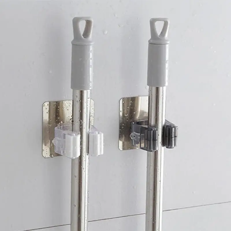 Многофункциональная самоклеящаяся стойка для швабры бесшовные Стикеры кухонная