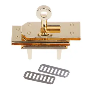 THINKTHENDO кожаная сумка через плечо с металлической застежкой и поворотными замками