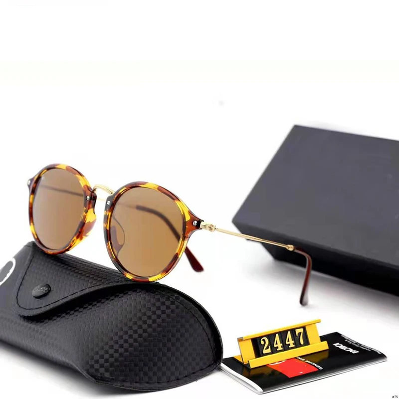 Женские и мужские солнцезащитные очки кошачий глаз винтажные Круглые