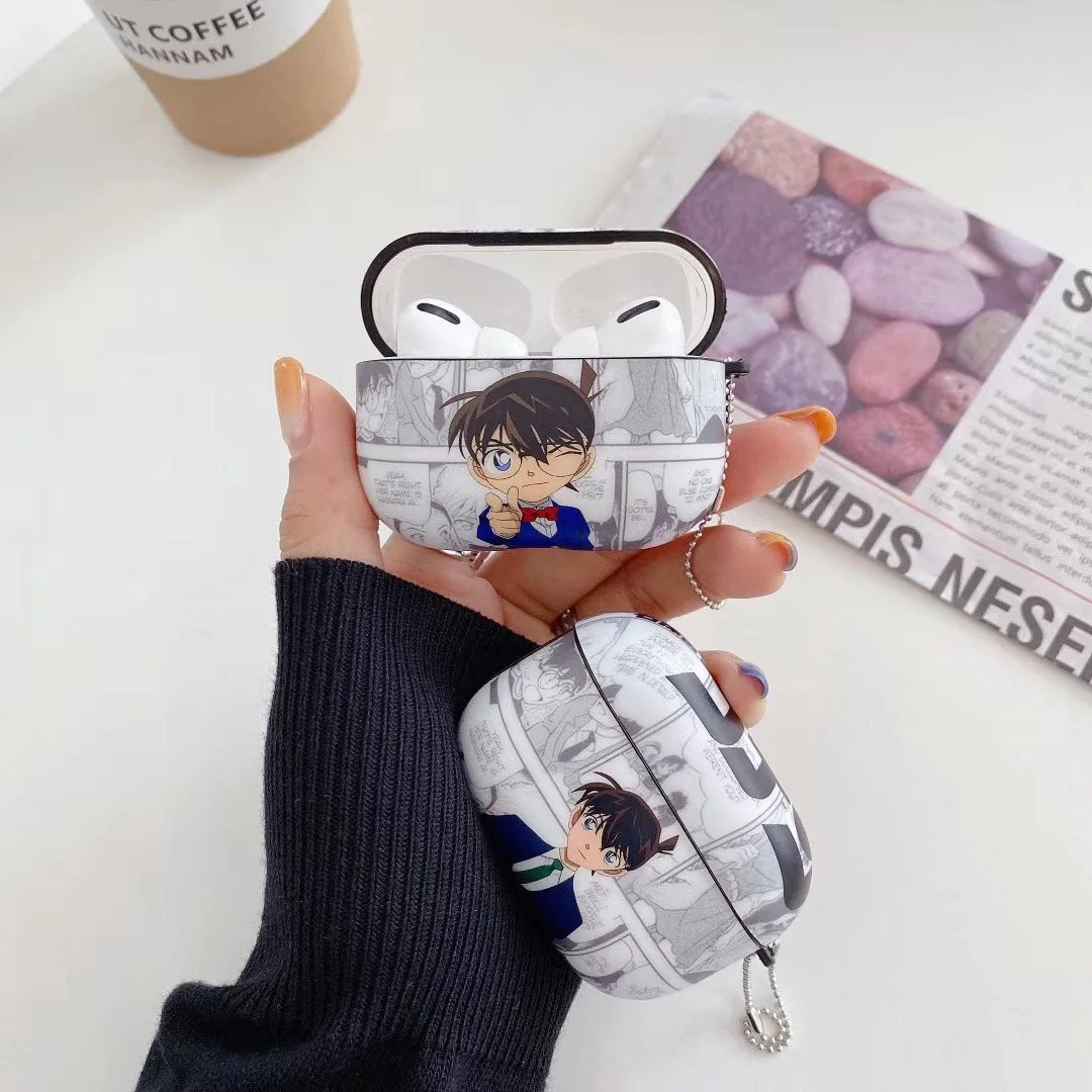 

Anime Shinichi Conan Apple AirPods 1 2 3 Pro Case Cover iPhone Bluetooth Earbuds Accessories Airpod Case Air Pods Case