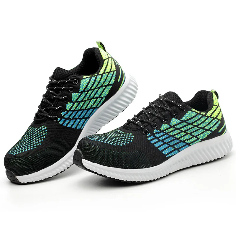 

Drop shipping Men Work Shoes Steel Toe Cap Safety Boots European Standard Anti-smash Anti-puncture Sport Shoes Safety Shoes