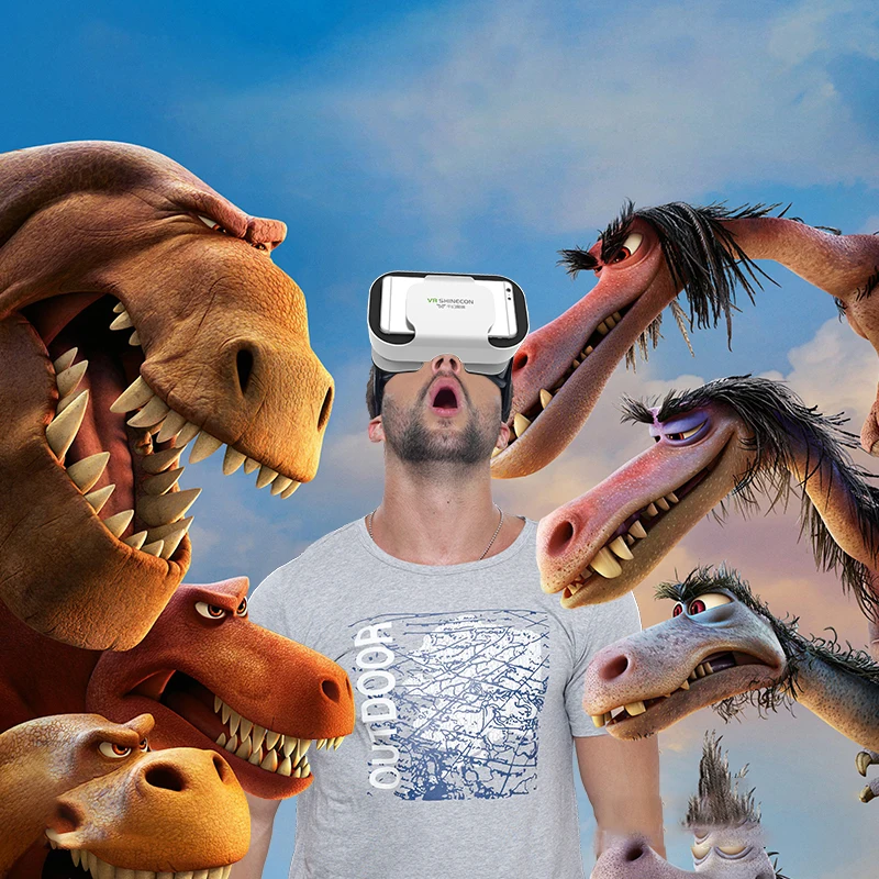 Оригинальный Z4 кожаный 3D картонный шлем виртуальной реальности VR очки гарнитура